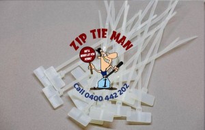 2.5mm x 100mm  Tag 9mm x 20mm White Cable Markers 100pcs