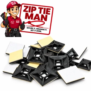 28mm x 28mm Cable Tie Mounts 100pcs