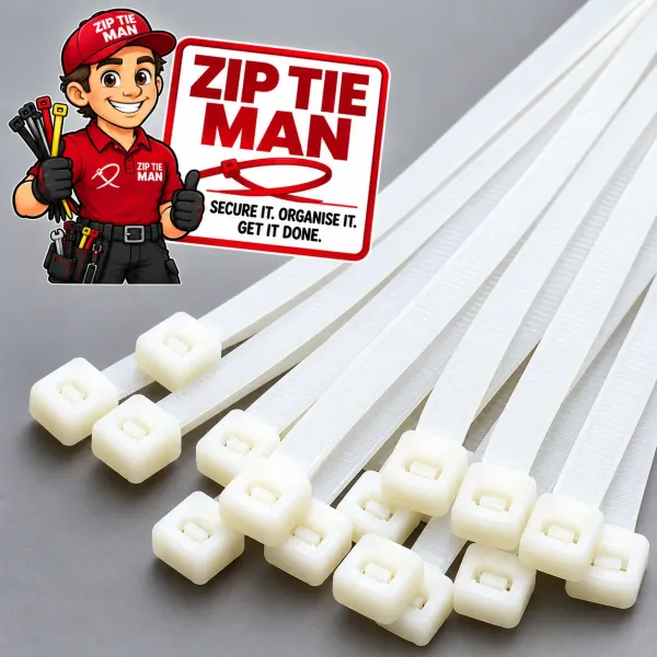 WHITE CABLE TIES
