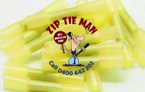 Yellow Heat Shrink 5mm Wire Joiners (50 Per Pack)