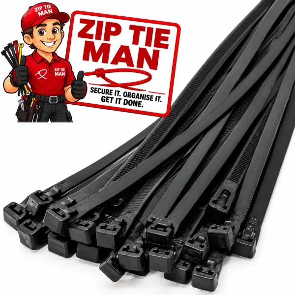 Black & White Releasable Cable Ties