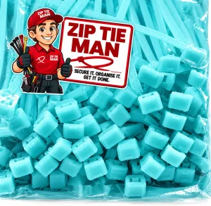 Sky Blue 4.8mm x 200mm Cable Ties