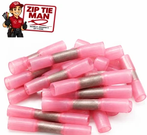 Red Heat Shrink 3mm Wire Joiners (50 Per Pack)