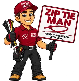 ZipTie Man Mascot